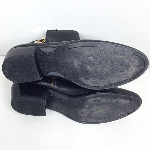 Sam Edelman Women's Peter Leather Ankle Bootie Boots Size 9 US 40 EU Black - Picture 10 of 12